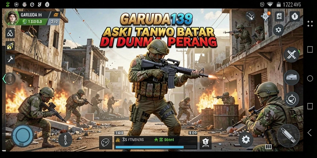 Screenshot GARUDA138 menunjukkan aksi mendebarkan di medan perang.