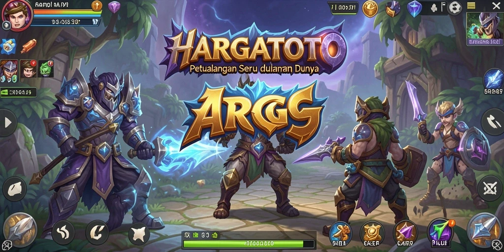 Screenshot menampilkan aksi pertarungan seru dalam HARGATOTO.