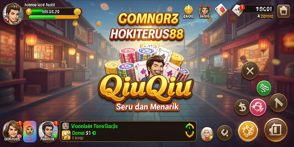 Tampilan gameplay seru dari HOKITERUS88 saat bermain QiuQiu.