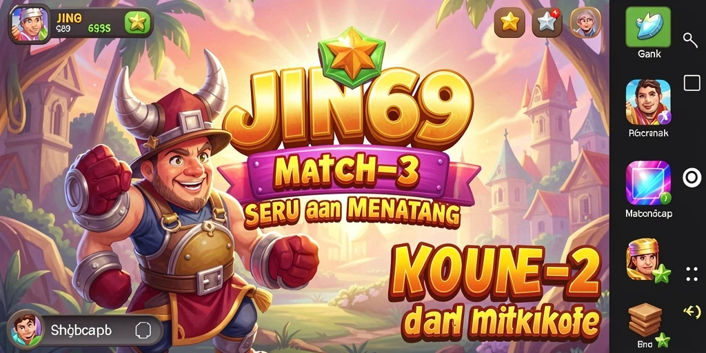 Gameplay JIN69 yang seru dengan pencocokan elemen.