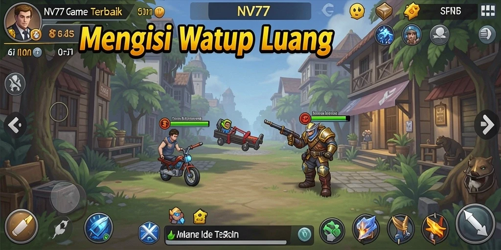 Screenshot gameplay NV77 menampilkan aksi khas permainan Idle.