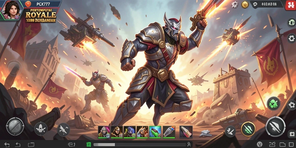 Tampilan menarik dari gameplay PCX777 yang seru dan kompetitif.
