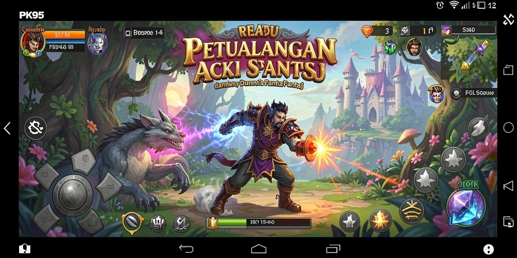 Tampilan gameplay PK95 yang penuh aksi dan strategi dalam dunia ARPG.
