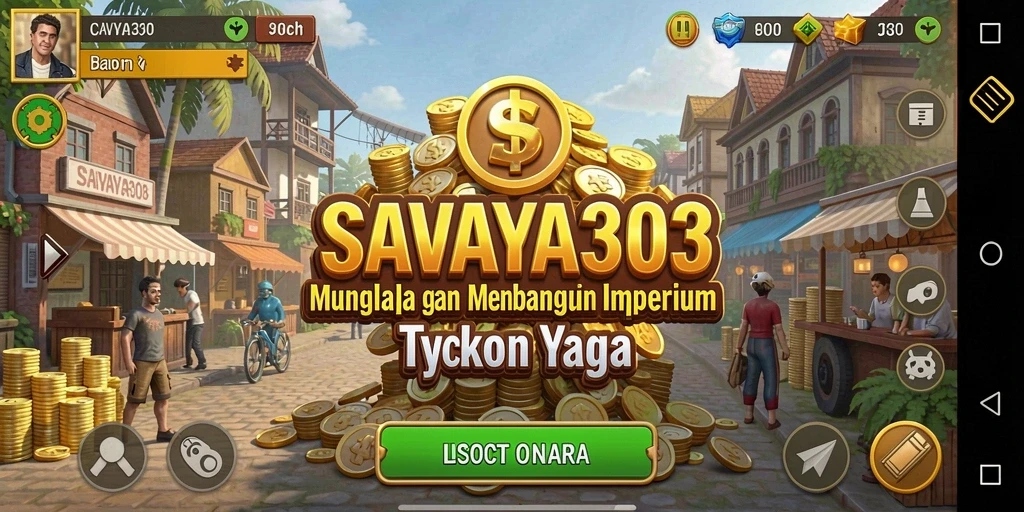 Tampilan gameplay SAVAYA303 yang menarik dan penuh strategi Tycoon.